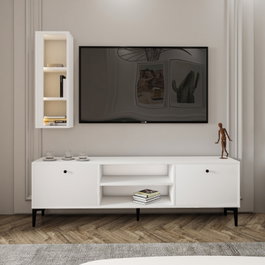 Hanah Home Mueble de TV Blanco